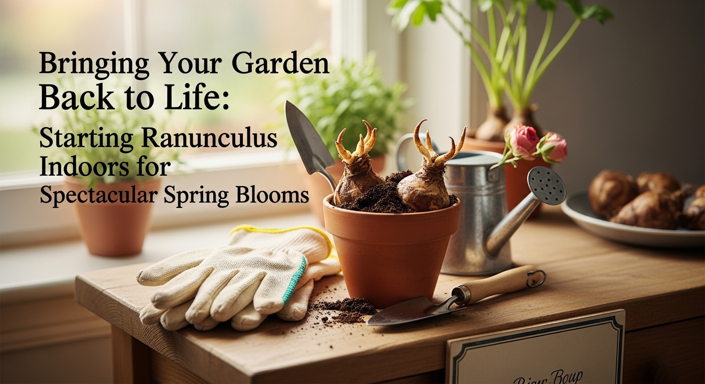 Crafting the Perfect Nursery: Indoor Setup for Your Ranunculus Starters